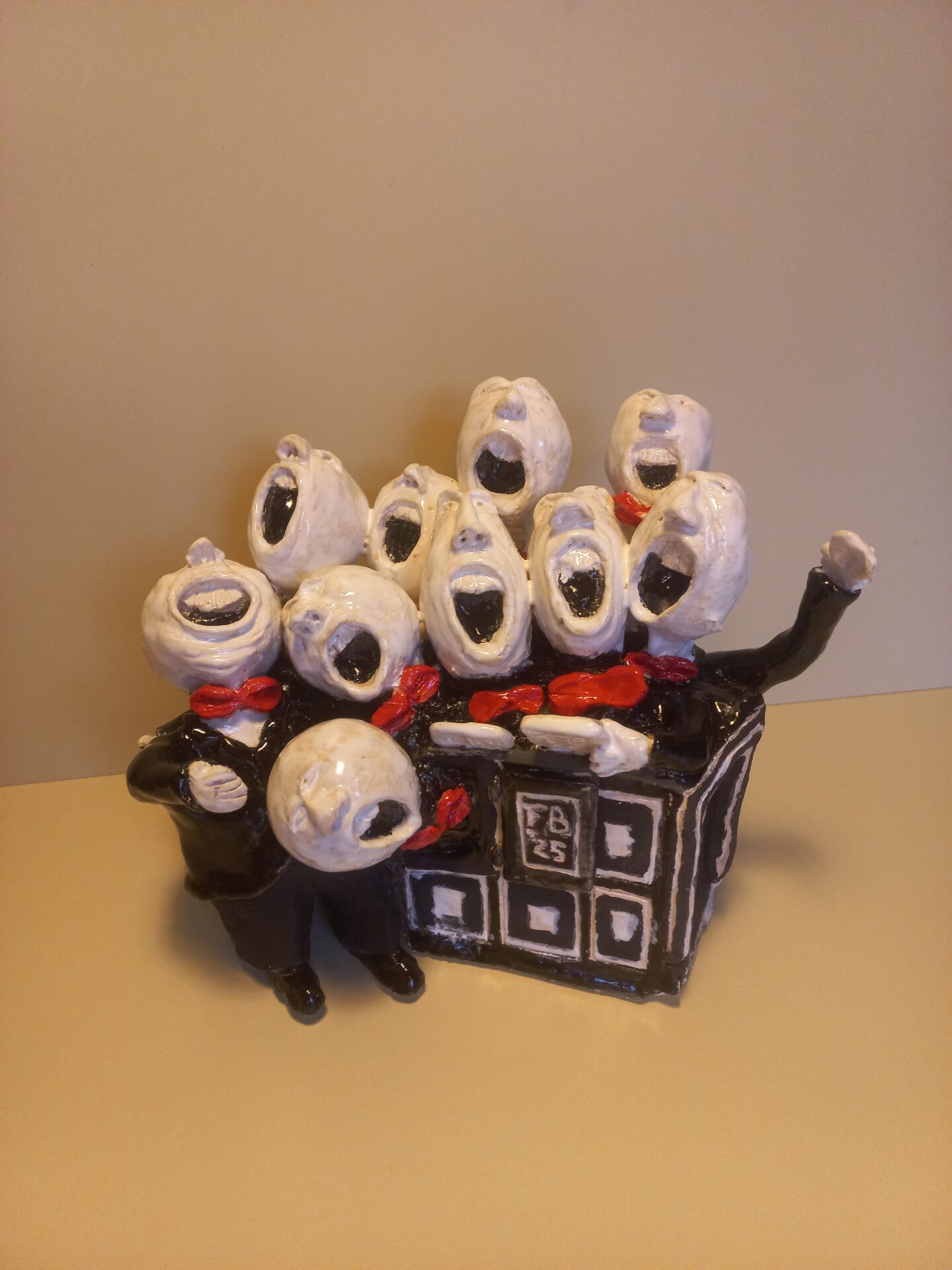 Keramiek fluitiste Frits Bruinsma